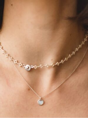 Eye & Heart Necklace Set
